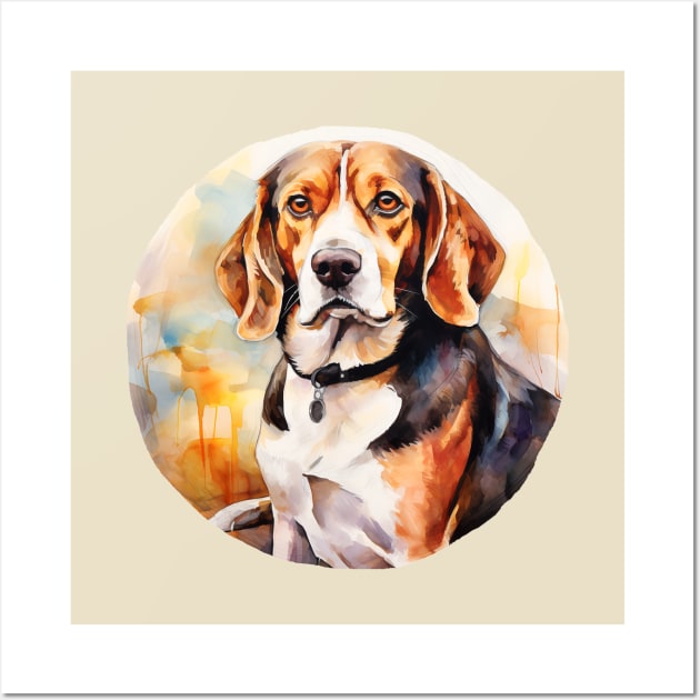 Beagle dog Wall Art by agitagata